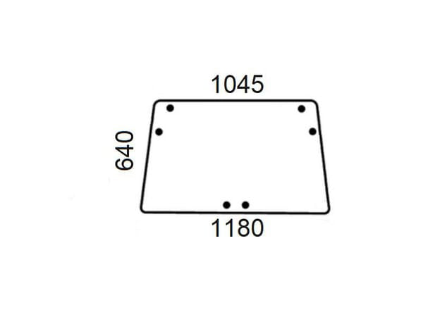 John Deere Heckscheibe AL70099