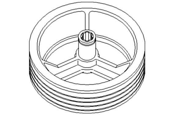 Poulie de courroie d'ascenseur