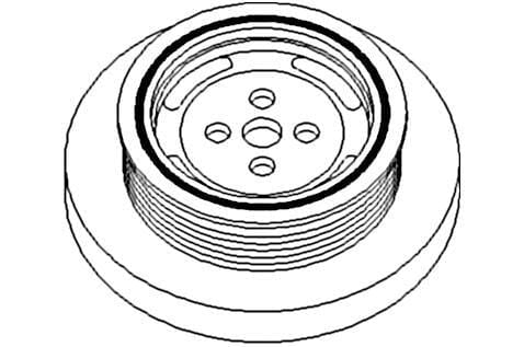 Vapormatic Kurbelwellenriemenscheibe AV100487