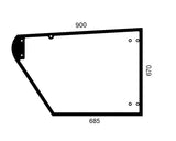 John Deere Door glass AZ55396