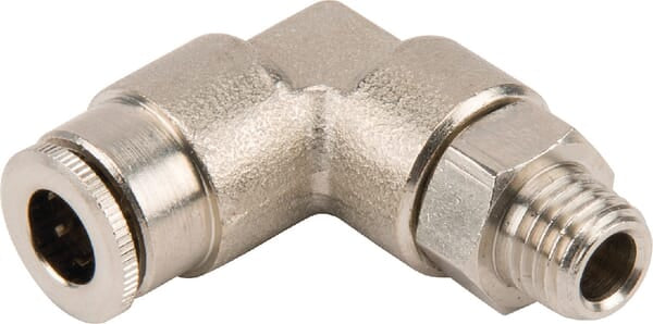 KRAMP Steckverschraubung Ø 6mm 90° drehbar, Außengewinde M8x1 Kramp CLWSS6MK81