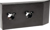 KRAMP Grubberspitze 150x70x20mm, flach, 2 Löcher, passend für Vogel & Noot CP112