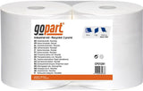 gopart Papierhandtuch, weiße Rolle, 23cm x 250m, 2lagig, Außen-Ø270mm, geprägt - 2 Stück CP21201