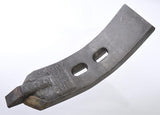 KRAMP Grubberspitze 354x100x20mm, gehärtet, gekrümmt, 2 Löcher, passend für Quivogne CP509CN
