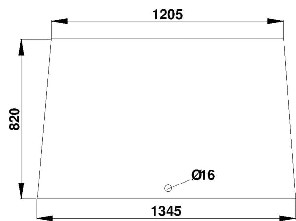 KRAMP Frontscheibe oben D520486