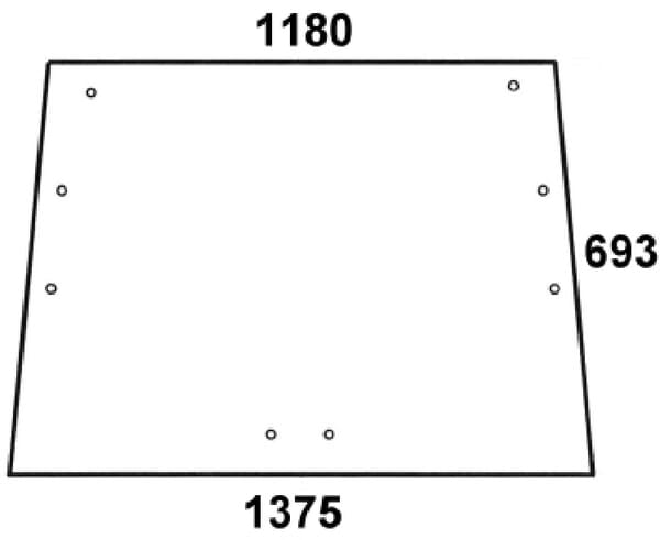 KRAMP Heckscheibe D520590