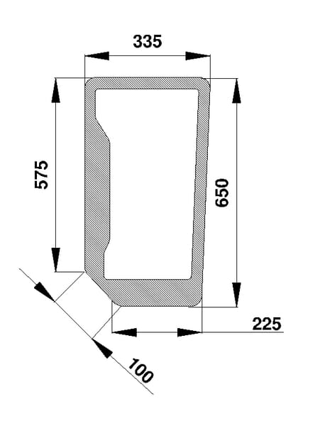KRAMP Frontscheibe unten D6704