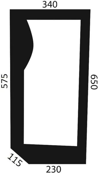 KRAMP Frontscheibe unten D6713