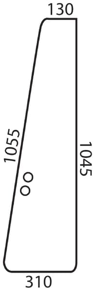 KRAMP Türscheibe vorne li./re. D6915