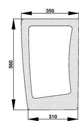 KRAMP Frontscheibe unten D7122