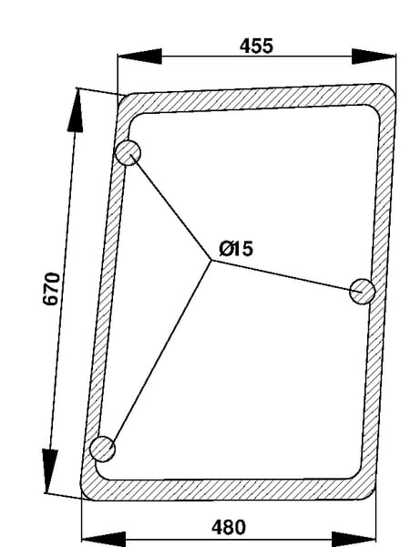 KRAMP Seitenscheibe D7124