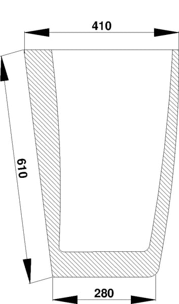 KRAMP Frontscheibe unten D7303
