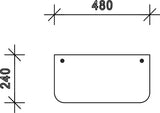 KRAMP Heckscheibe unten D7409