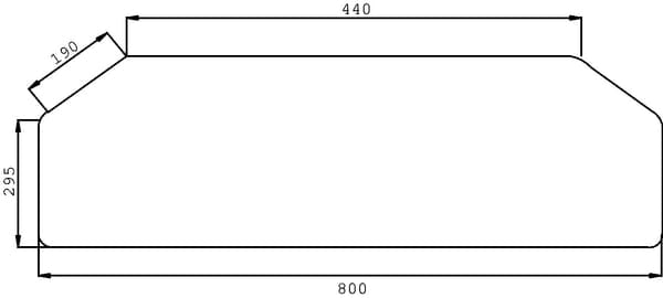 KRAMP Heckscheibe unten D7517