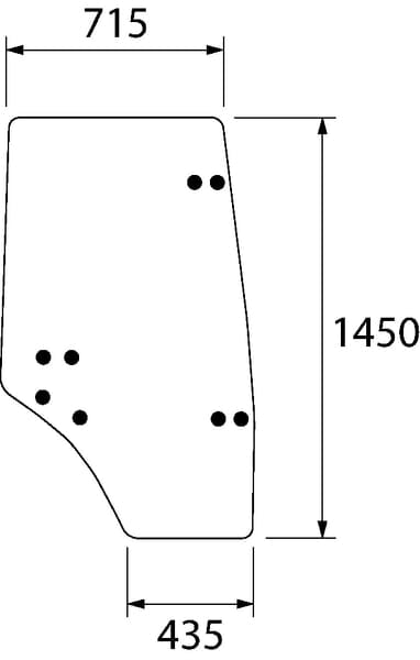 KRAMP Türscheibe D7543