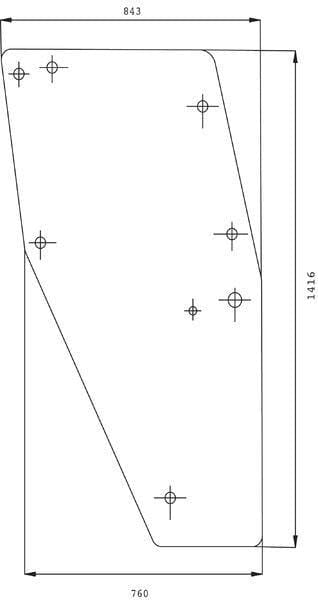 KRAMP Türscheibe D7744T