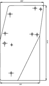 KRAMP Türscheibe D7749T