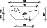 KRAMP Heckscheibe unten D7762