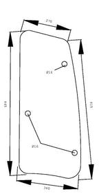 KRAMP Seitenscheibe aufstellbar D7781