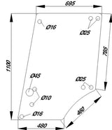 KRAMP Türscheibe oben D8054A