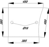 KRAMP Türscheibe unten D8055