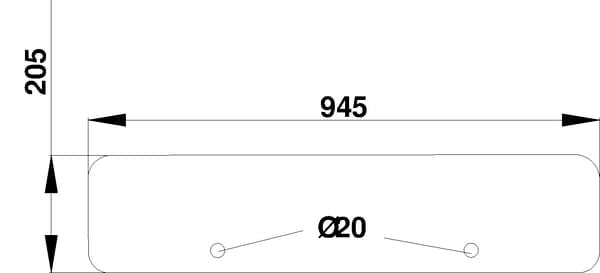 KRAMP Heckscheibe unten D8058