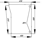 KRAMP Frontscheibe unten D8182