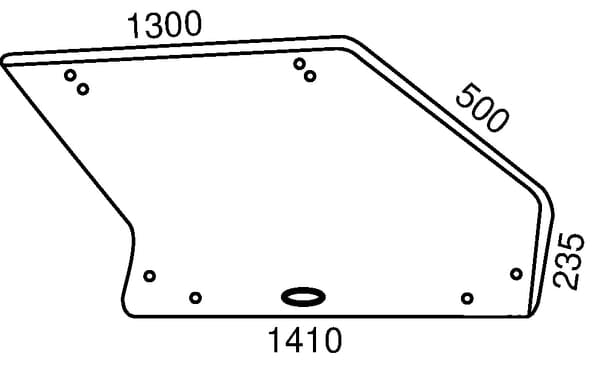KRAMP Heckscheibe oben D9017