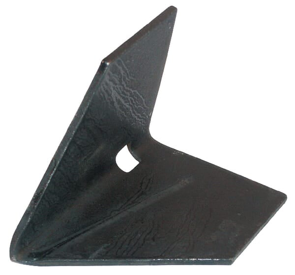 KRAMP Häuflerspitze 110x110x4mm, gehärtet, flach, 1 Loch, passend für Rau E16417N