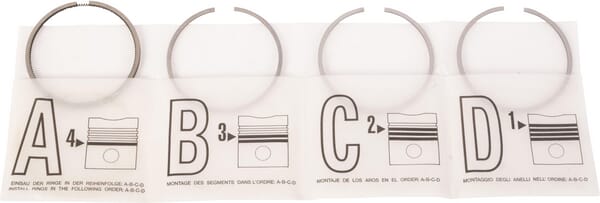 Lombardini Piston ring kit, std ED0082100460S