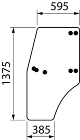 KRAMP Türglas komplett ER047754N