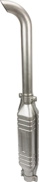 Exhaust with curved pipe 60 mm