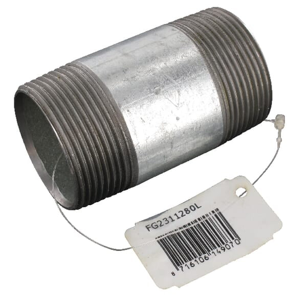 Galvanized pipe nipple 1 1/2"x80mm