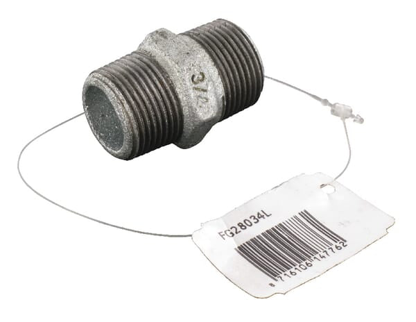 Mamelon double galvanisé AG 3/4"