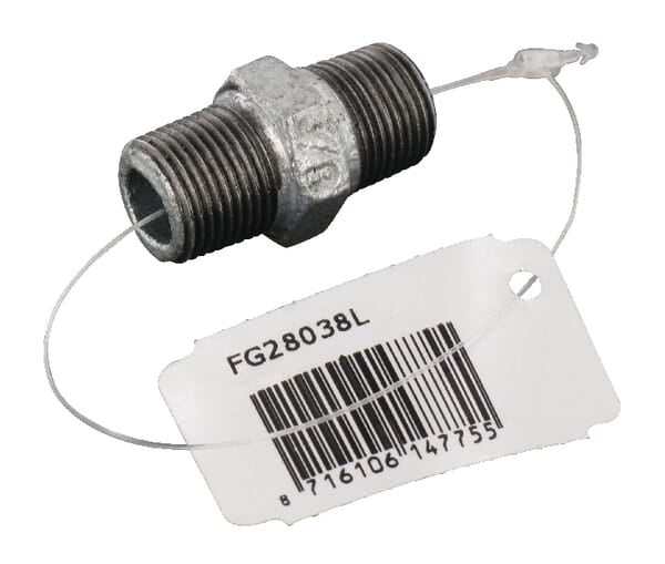 Mamelon double galvanisé AG 3/8"