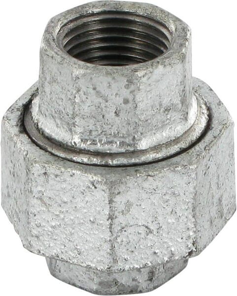 vissé filetage femelle/femelle galvanisé 1/2"