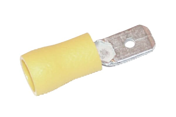 KRAMP Flachstecker gelb - 50 Stück LA9320KR