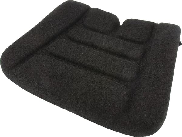 Coussin d'assise en tissu noir