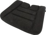 Coussin d'assise en tissu noir