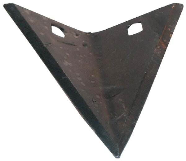 KRAMP Häuflerspitze 120x125x5mm, flach, 2 Löcher, passend für Hassia HA006670N