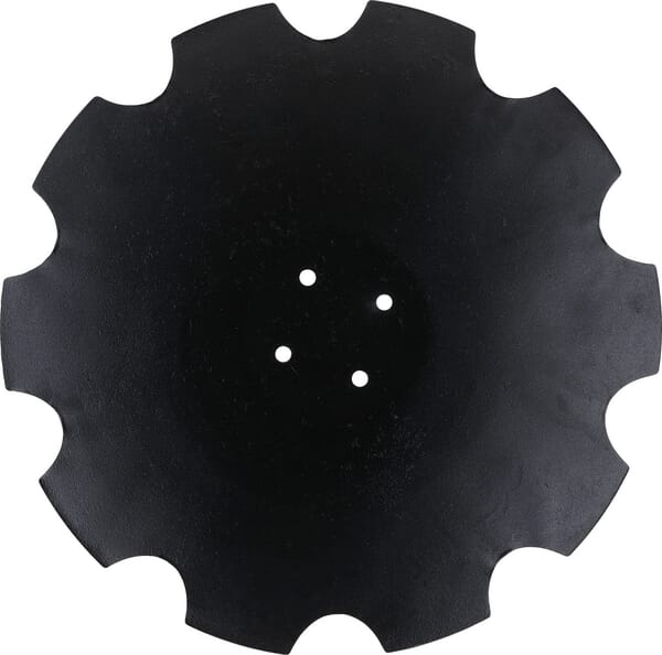 Disque de herse, dentelé, 610x5 mm, 4 trous