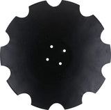 Disque de herse, dentelé, 610x5 mm, 4 trous
