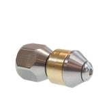 Sewer nozzle rotating 1/4"
