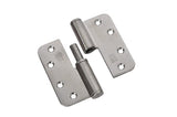 Ball pin hinge round RVS 89x89 R