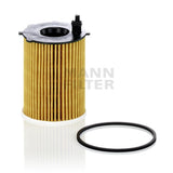 Metal-free oil filter element