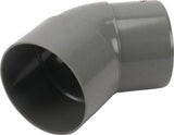 KRAMP Kniest.,PVC, 80 mm, 45°, grau HWA280801G
