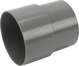 KRAMP Muffe, PVC, 80 mm, grau HWA580801G