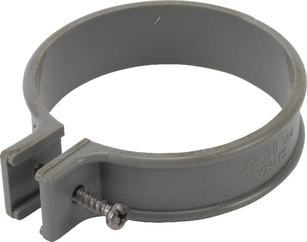KRAMP Rohrklammer, PVC, 80 mm, grau HWA880801G