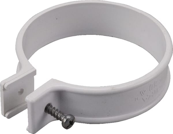 KRAMP Rohrklammer, PVC, 80 mm, weiß HWA880801W