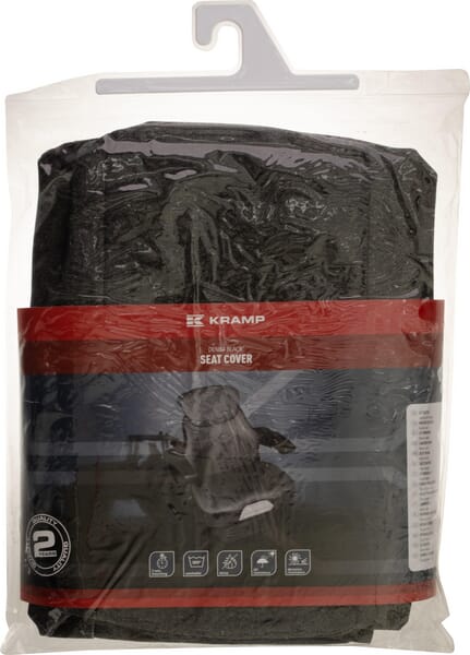 Housse de siège tracteur Std. tissu jeans noir adapté à Grammer